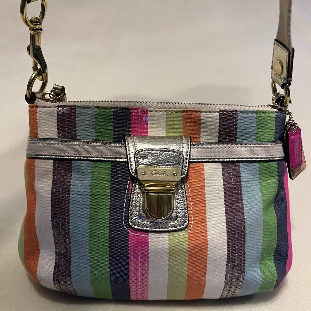 Coach 65th Anniversary Edition Legacy Striped Crossbody Bag with Wallet Set - Picture 3 of 16